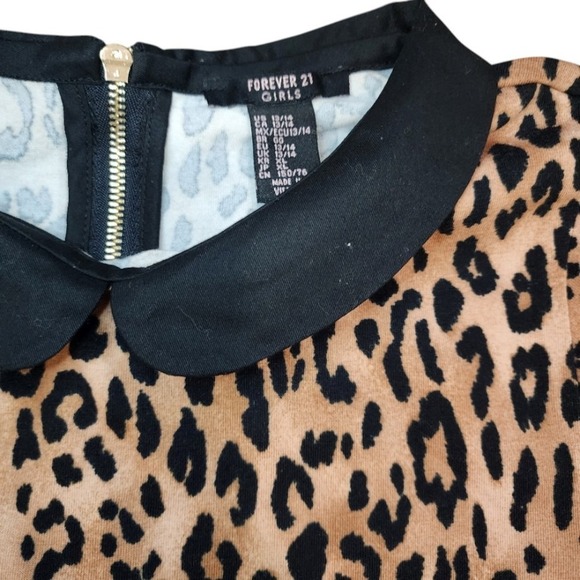Forever 21 Leopard Print Girls Dress Size US 13/14 - Picture 4 of 6